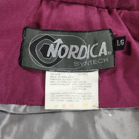 Nordica Syntech Full Zip Ski Jacket Adult Size L Multicolor Hooded Winter Coat - Picture 5 of 11